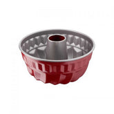 Tefal Delibake Kugelhopf Steel Baking Mould 22cm, Red  | J1640214